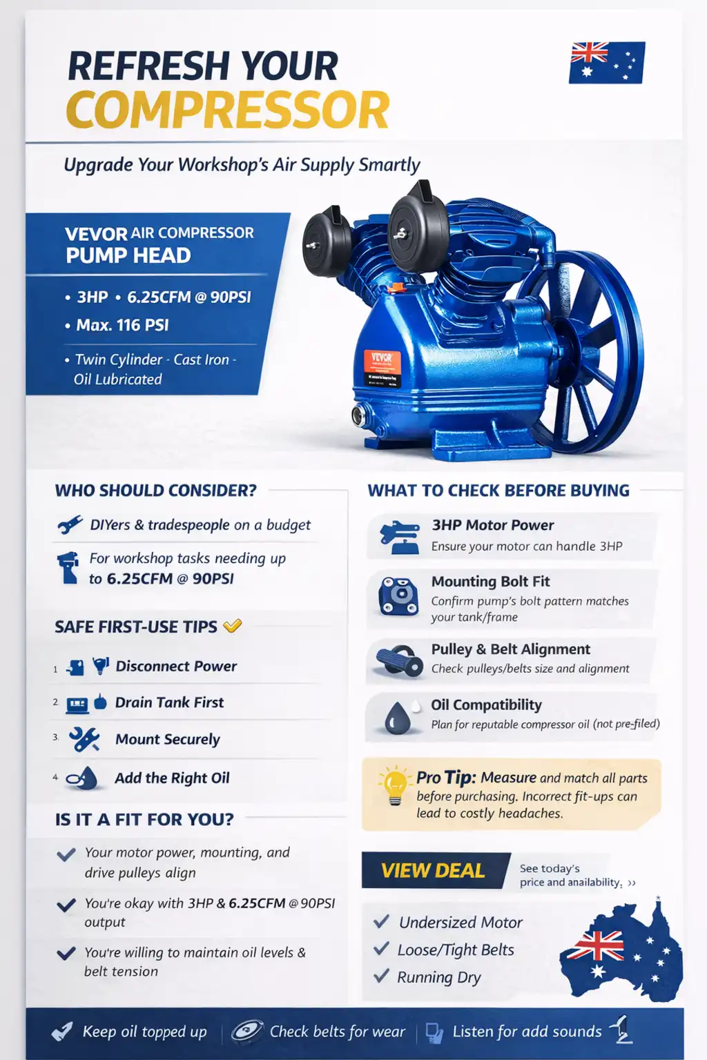 Practical Upgrade: VEVOR Air Compressor Pump Head Reviewed (preview)