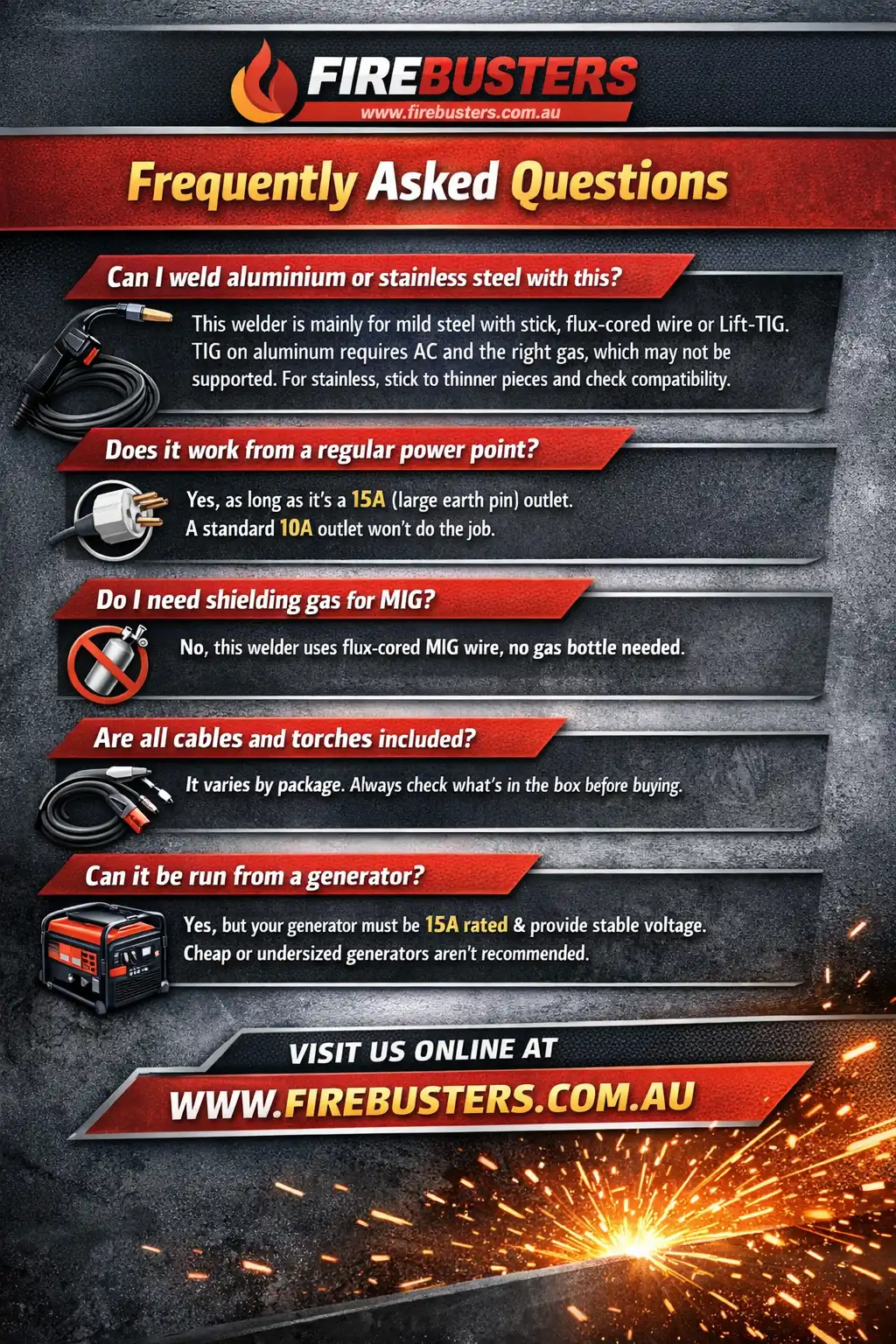 ROSSI 120 Amp Inverter Welder brochure preview